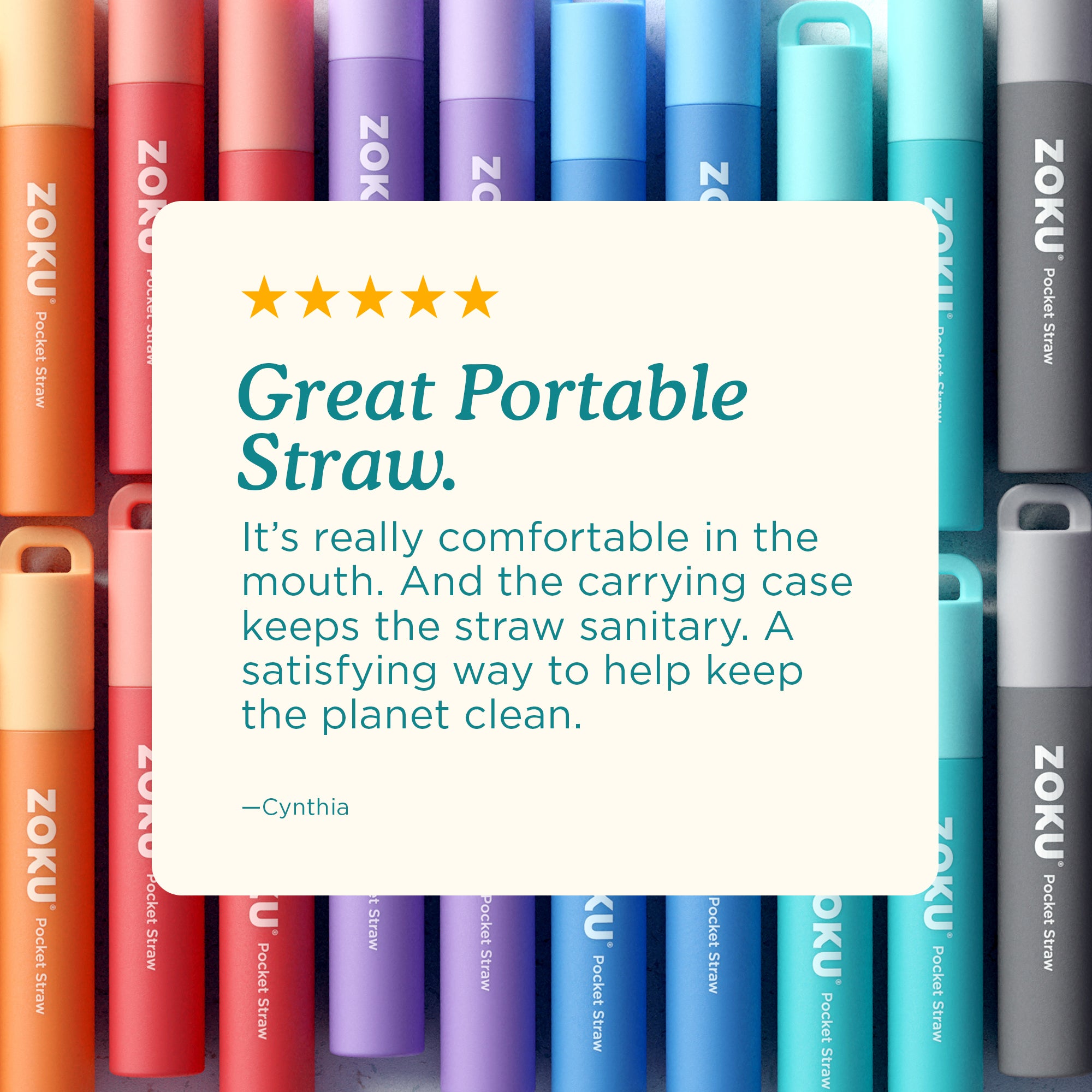 Cannuccia tascabile bicolore ZOKU