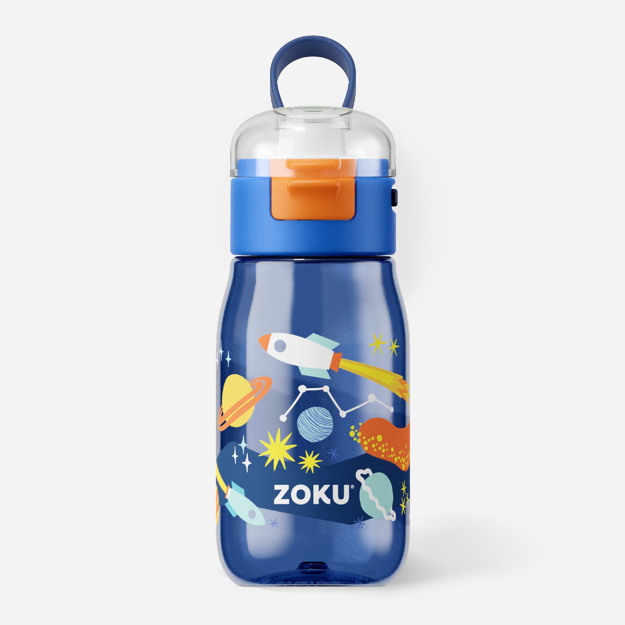 Zoku 16oz Kids Flip Gulp Bottle Blue